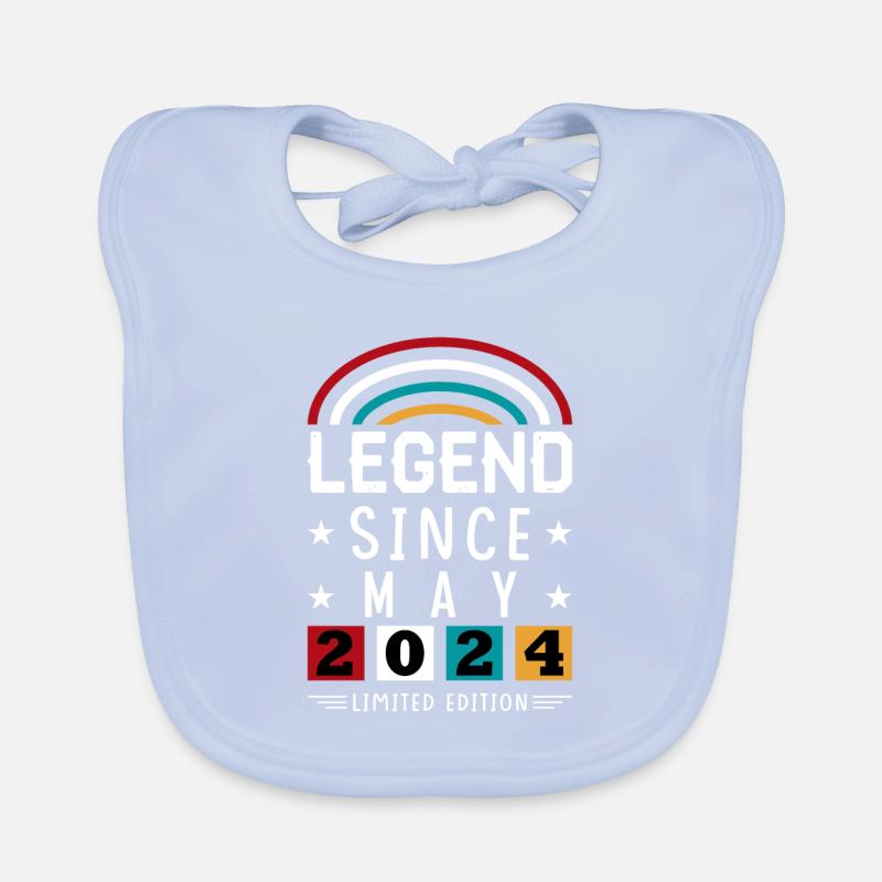 2024 Legend Since Geburtstag Geschenk Mai Baby Bio-Lätzchen