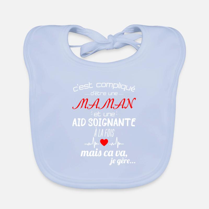 pas parfaite aide-soignante;cadeau aide soignante Bavoir bio Bébé