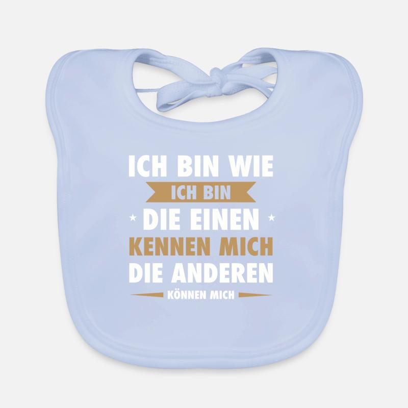 Ich bin wie ich bin Baby Bio-Lätzchen