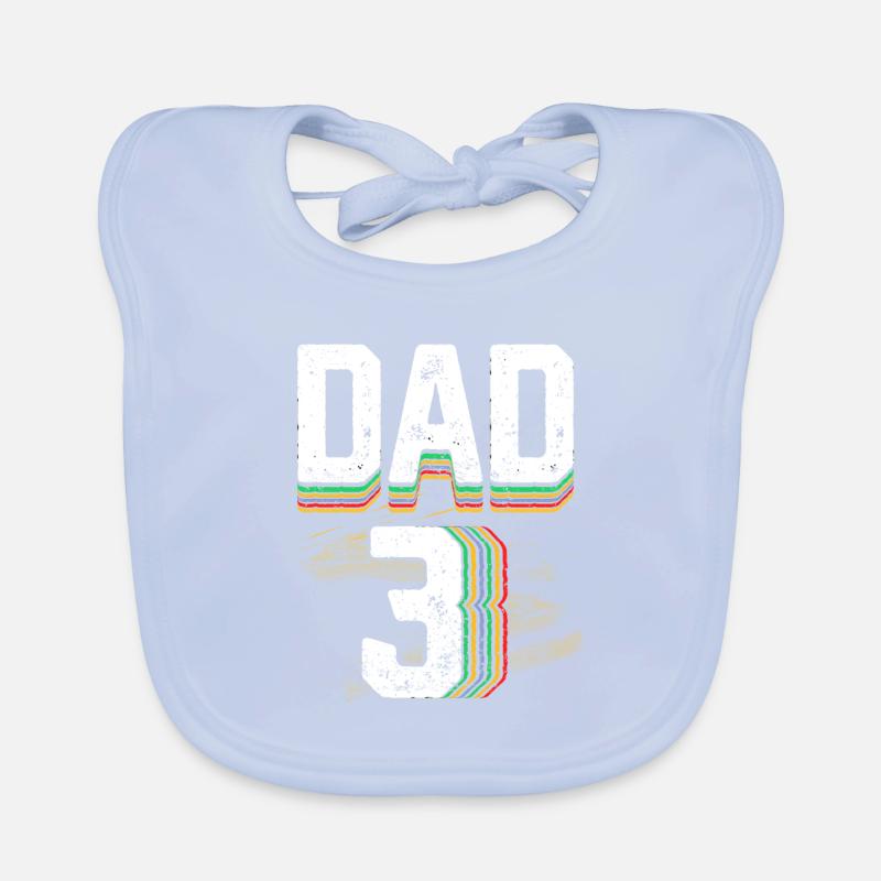Papa 3 Papa Vater Papa Design Baby Bio-Lätzchen