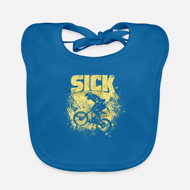 Sick cyclist design for cyclists or Organic Baby Bibs