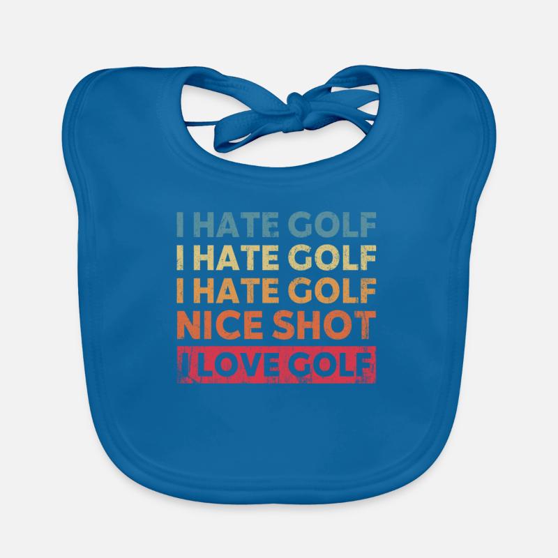 Je déteste le golf Beau coup J’aime le golf Bavoir bio Bébé