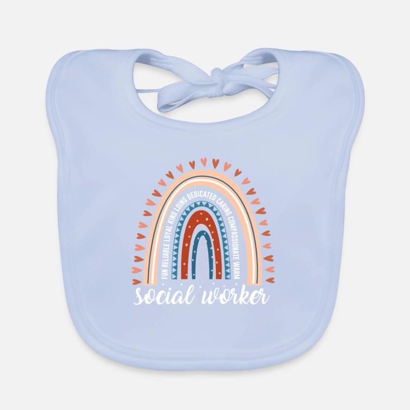 Social Worker Design For Welfare Workers Organic Baby Bibs
