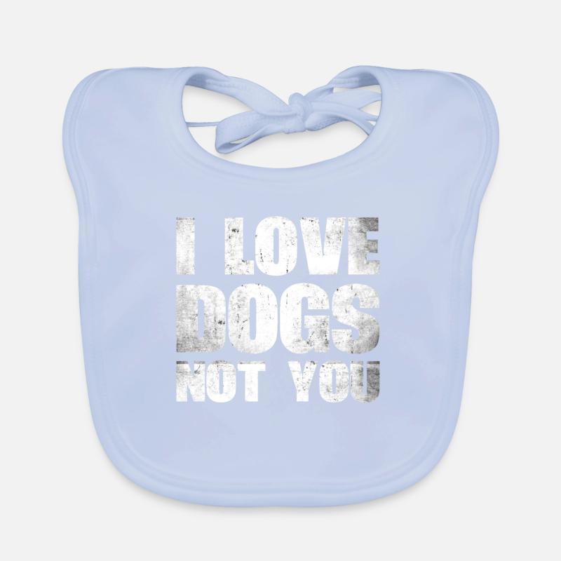 J’aime les chiens, pas vous concevez pour Bavoir bio Bébé