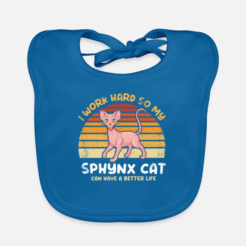 Ich Arbeite Hart, Damit Meine Sphynx-katze Ein Baby Bio-Lätzchen