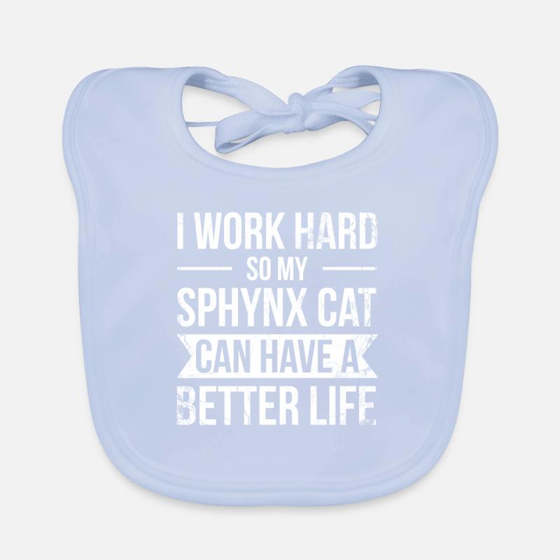 Ich Arbeite Hart, Damit Meine Sphynx-katze Ein Baby Bio-Lätzchen