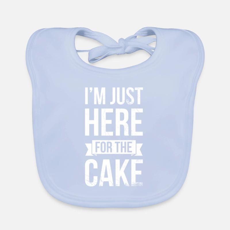 Ich Bin Nur Hier Für Den Kuchen Zum Bäcker Oder Baby Bio-Lätzchen