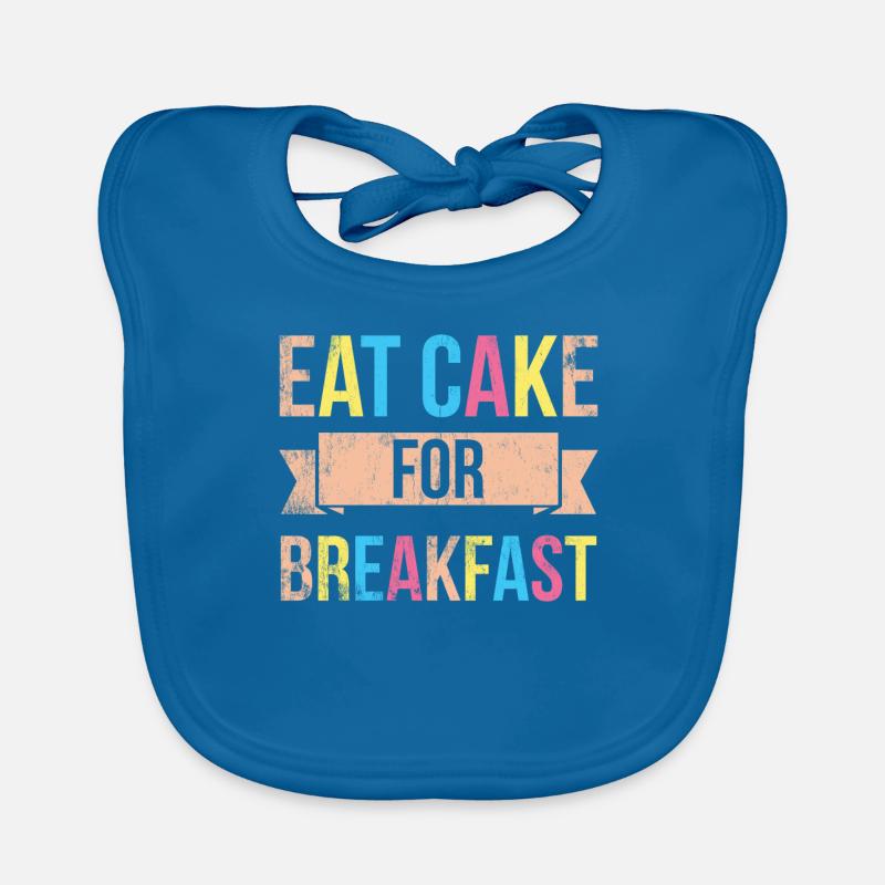 Essen Sie Kuchen Zum Frühstück Für Bäcker Oder Baby Bio-Lätzchen