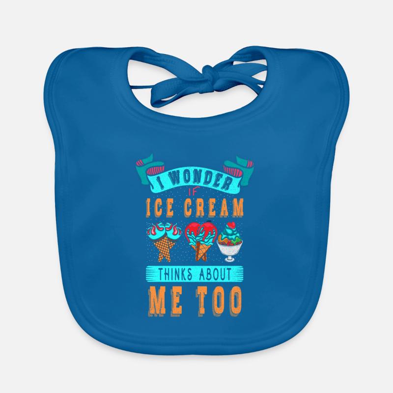 Je me demande si Ice Cream for Frozen et moi Bavoir bio Bébé