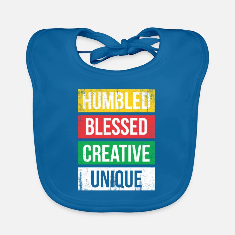 Humbled Blessed Creative Unique For Pride African Organic Baby Bibs