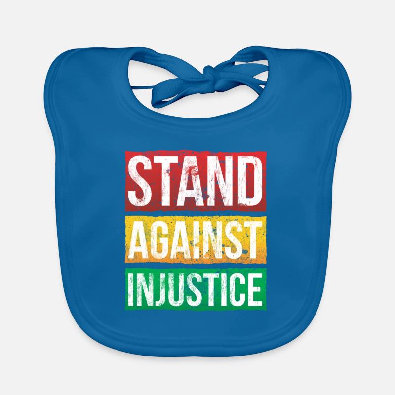 Stand against injustice for Pride African Organic Baby Bibs