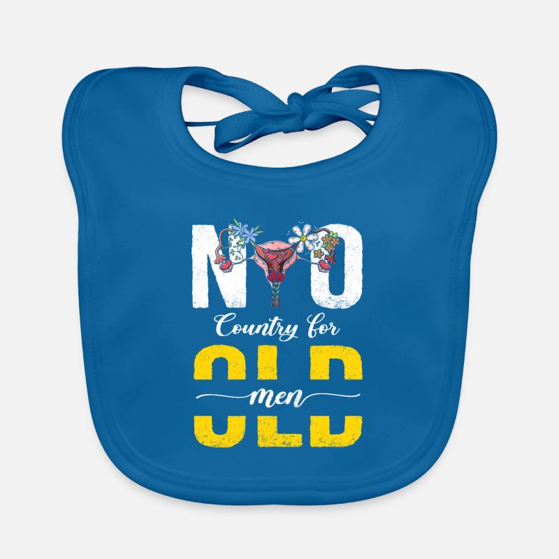 No land for old men, design for Organic Baby Bibs