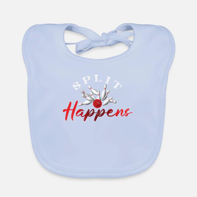 Bowl Design Bowling Player Sport For Bowlers Organic Baby Bibs