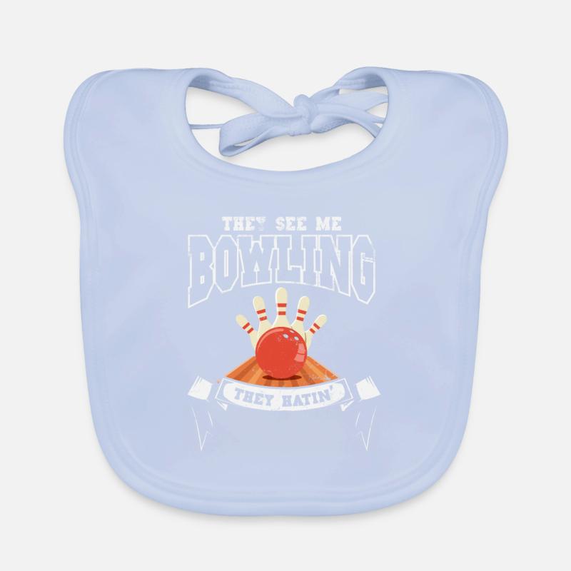 Conception de bol pour Bowler Bowling Player Sport Bavoir bio Bébé