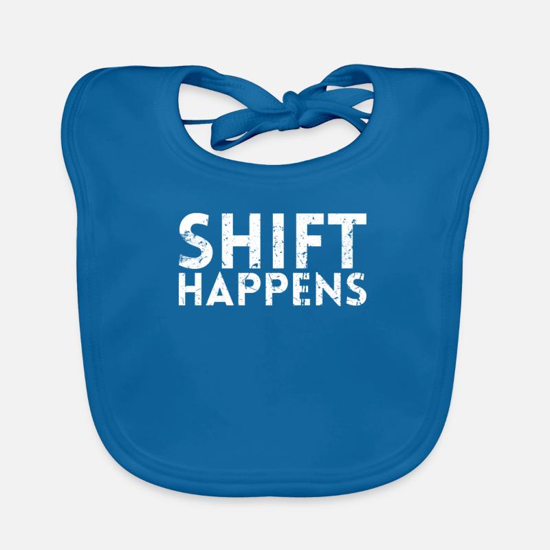 Shift Happens Conception pour la mécanique Bavoir bio Bébé