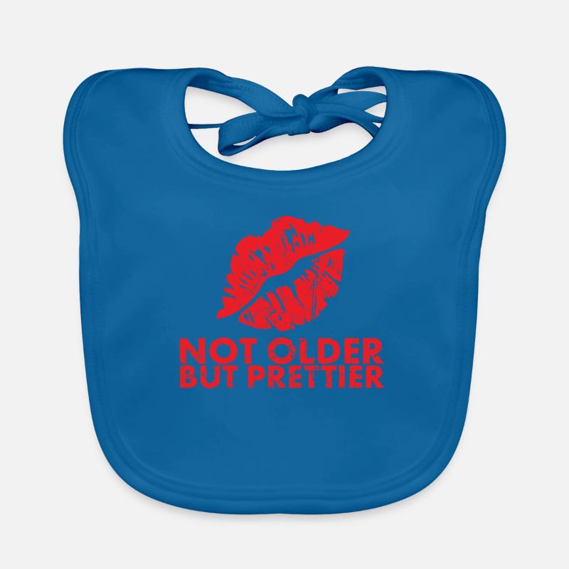 Not Older, But Prettier For The Older Lady Organic Baby Bibs