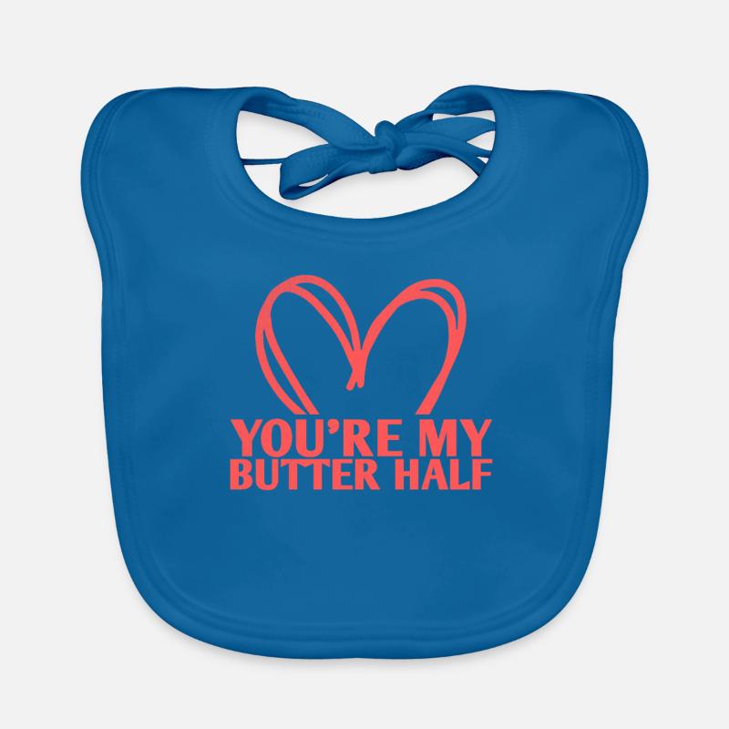 Tu es mon design de mariage à moitié beurre pour le Bavoir bio Bébé