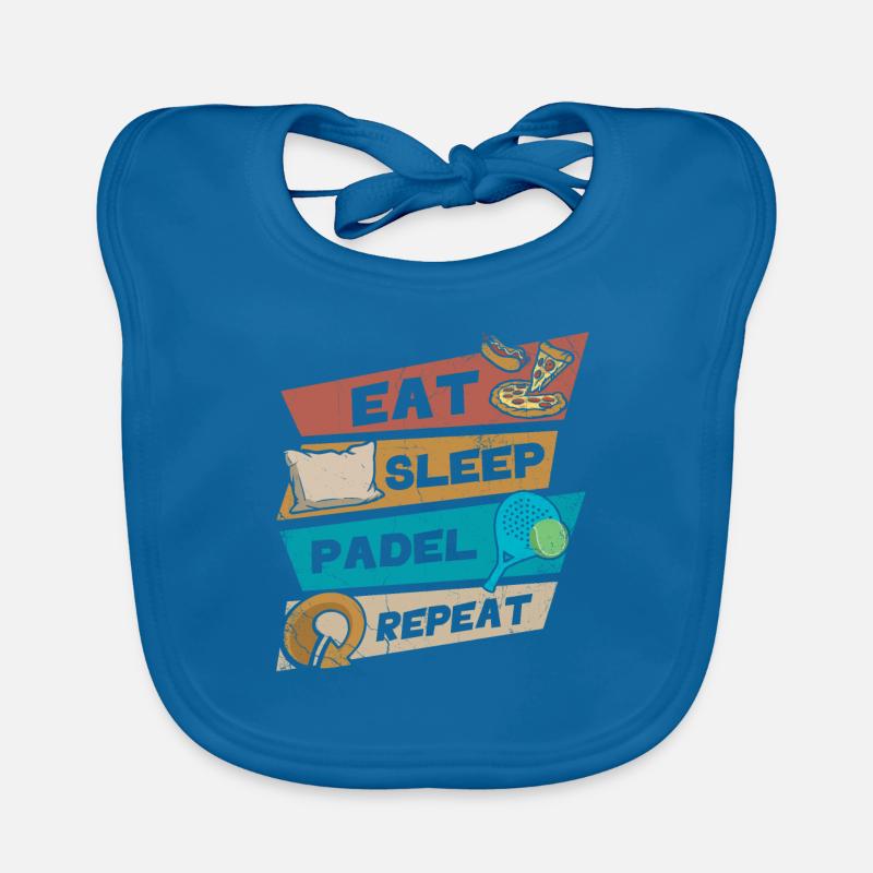 Manger du padel de sommeil Répéter Bavoir bio Bébé