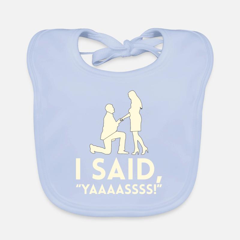 J’ai dit le projet de mariage de Yaaaas pour la mariée Bavoir bio Bébé