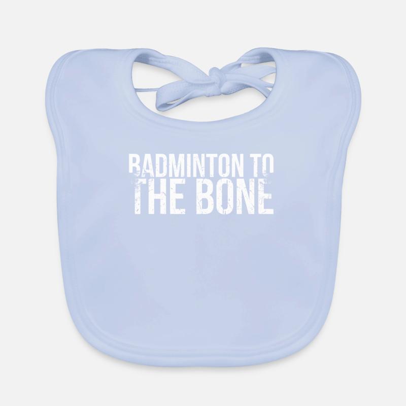 Badminton jusqu’aux os pour les joueurs de badminton Bavoir bio Bébé
