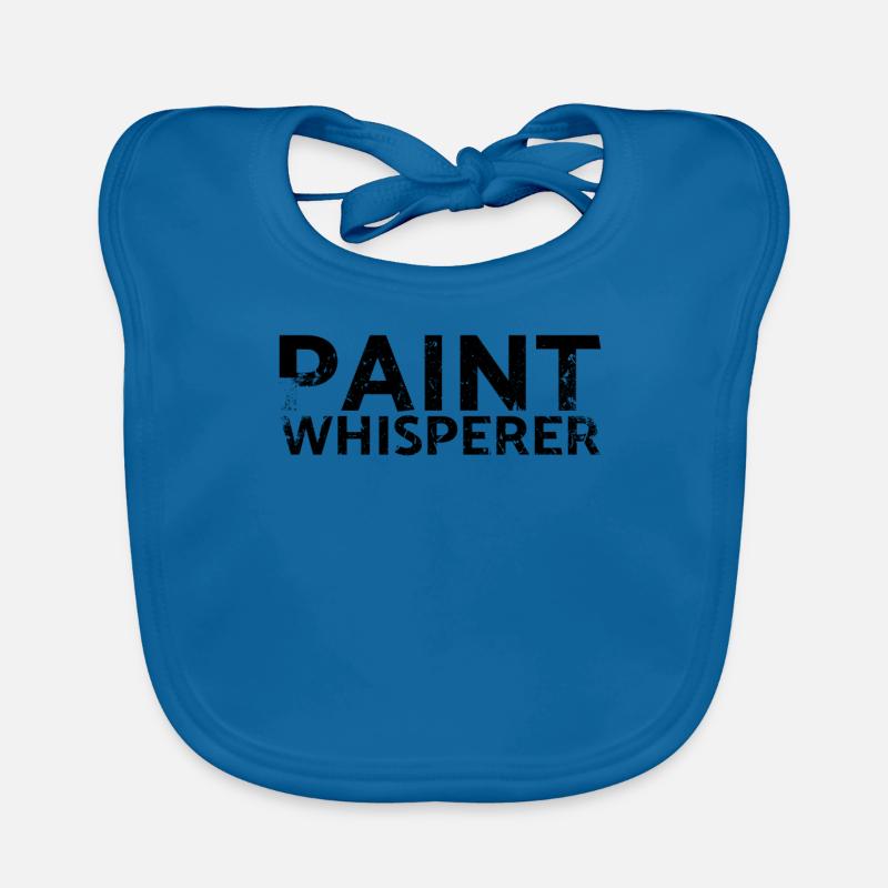 Paint Whisperer Decorator Design for Painters Organic Baby Bibs