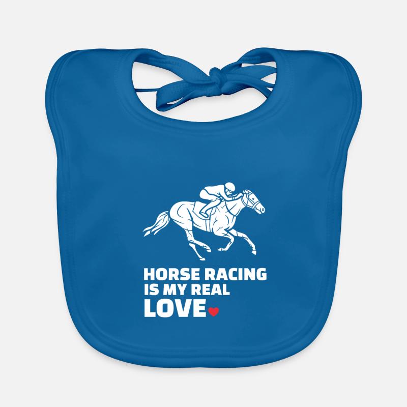J’adore les courses de chevaux Bavoir bio Bébé