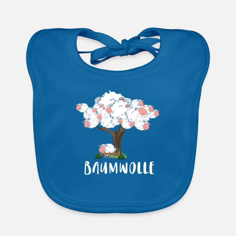 Baumwolle Wortspiel Schaf auf Baum, Schaf Baby Bio-Lätzchen
