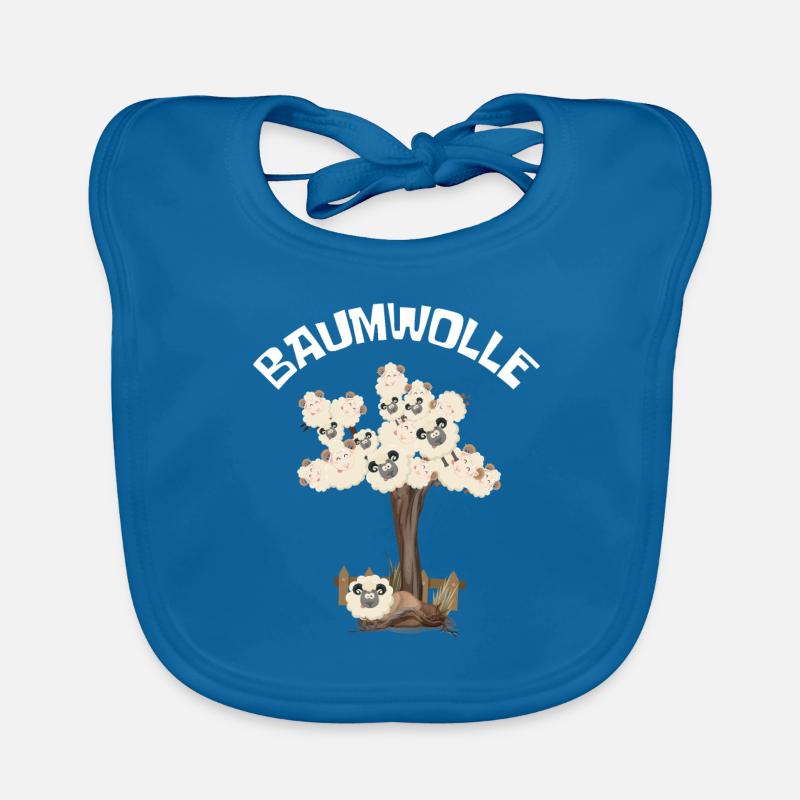 Baumwolle Wortspiel Schaf auf Baum, Schaf Baby Bio-Lätzchen