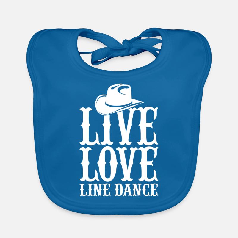Line Dance Baby Bio-Lätzchen