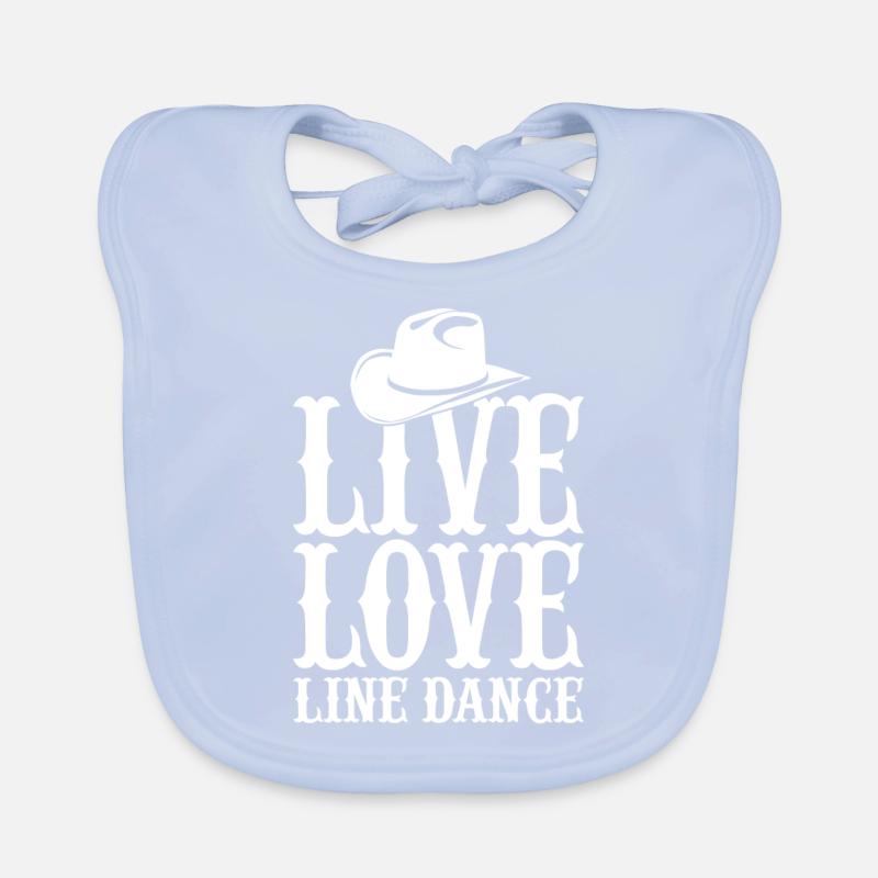 line dance Organic Baby Bibs