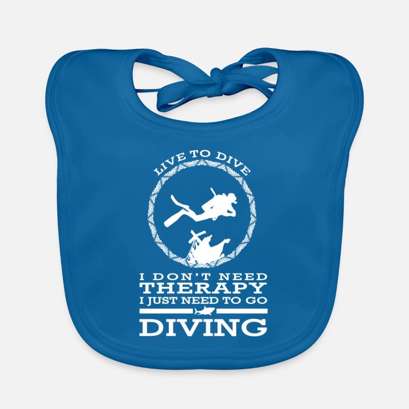 SCUBA DIVING Plongée Diving Dive fier plongeur Bavoir bio Bébé