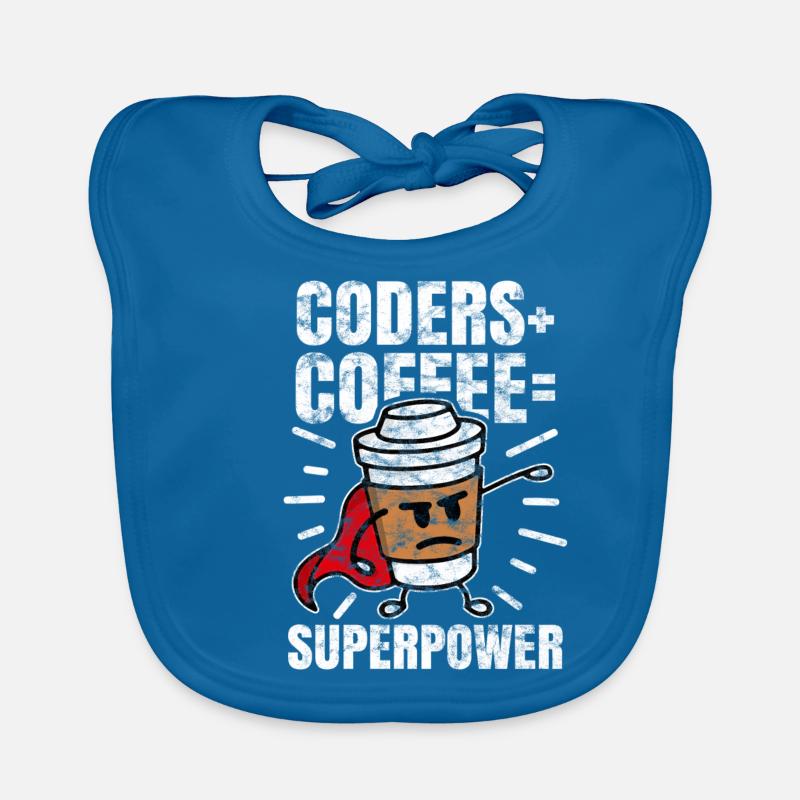 Programmeur café geek geek Bavoir bio Bébé
