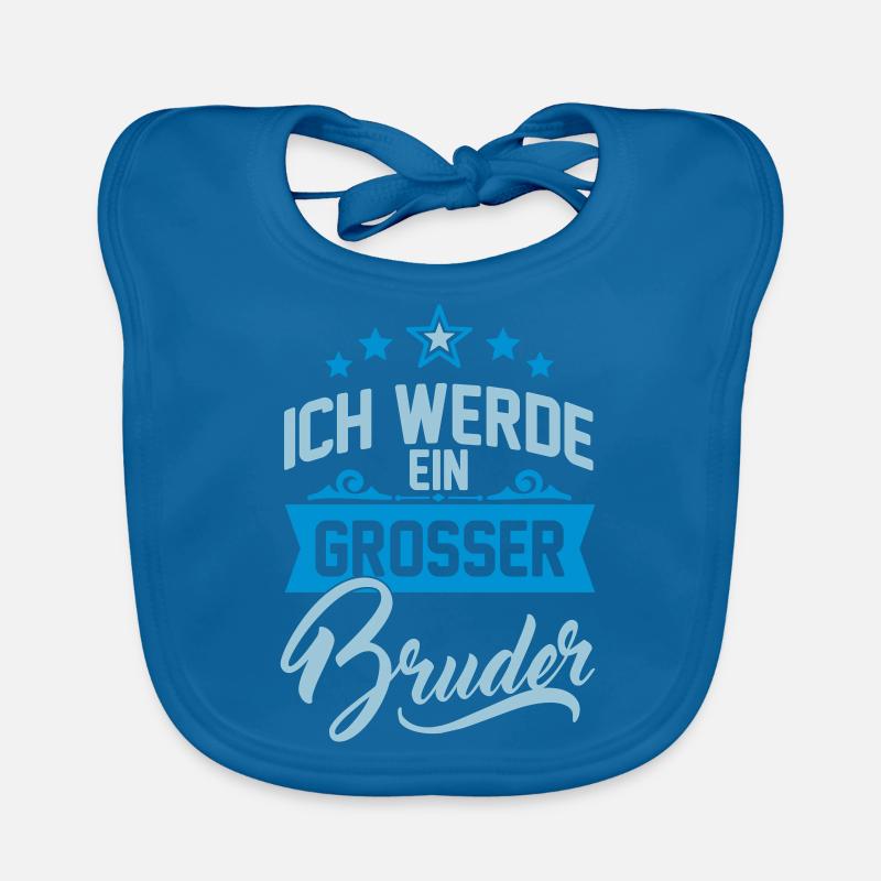 Ich werde ein großer Bruder - Baby-Schwangerschaft Baby Bio-Lätzchen