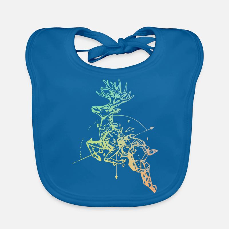 Deer with compass Organic Baby Bibs