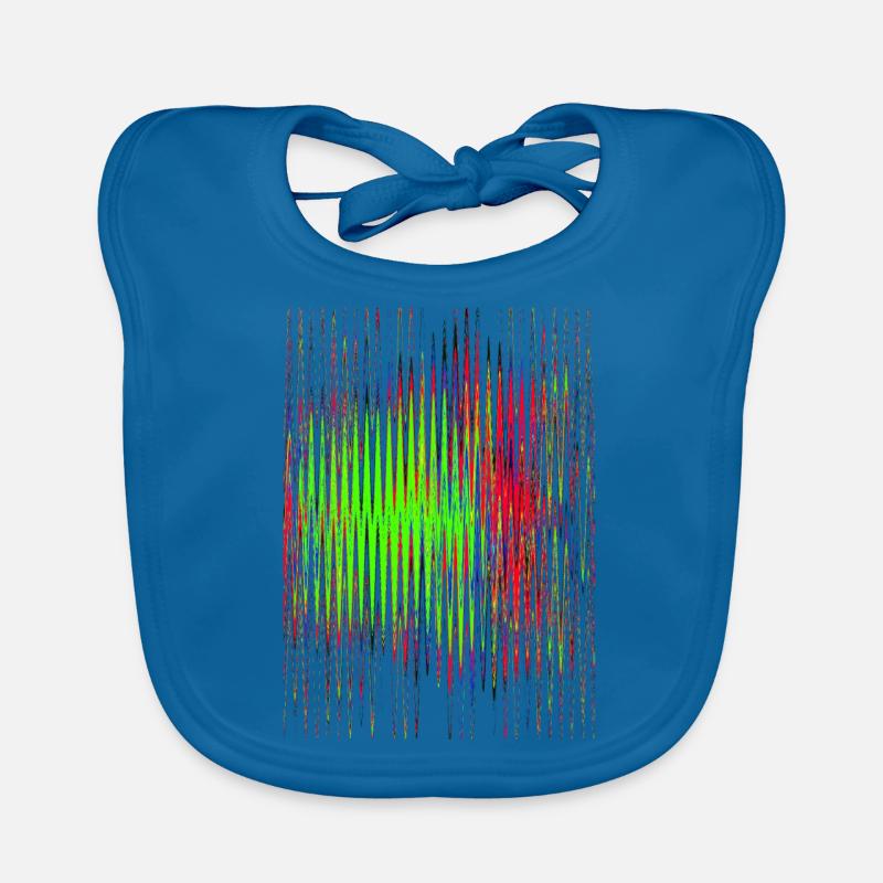 Sound waves Organic Baby Bibs