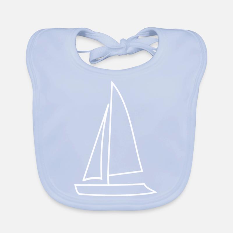 Segelboot Baby Bio-Lätzchen