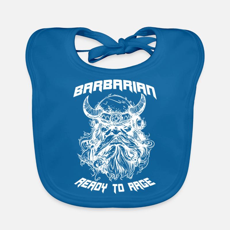 Barbarian in RPG Ready To Rage Organic Baby Bibs