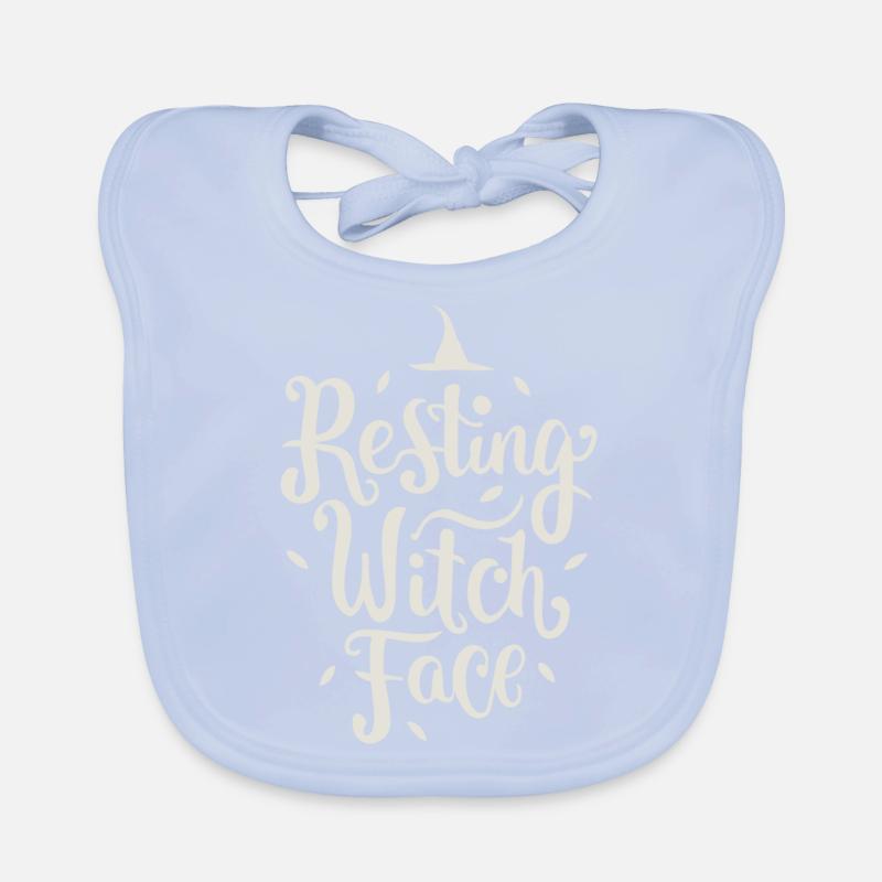 Resting Witch Face Organic Baby Bibs