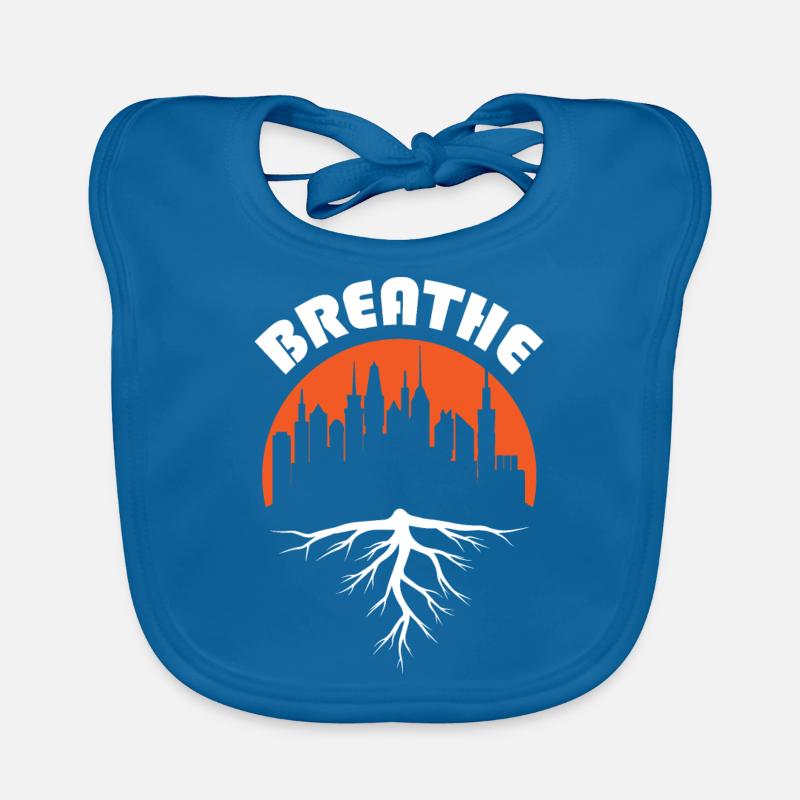 Forest or Building Save Nature Organic Baby Bibs