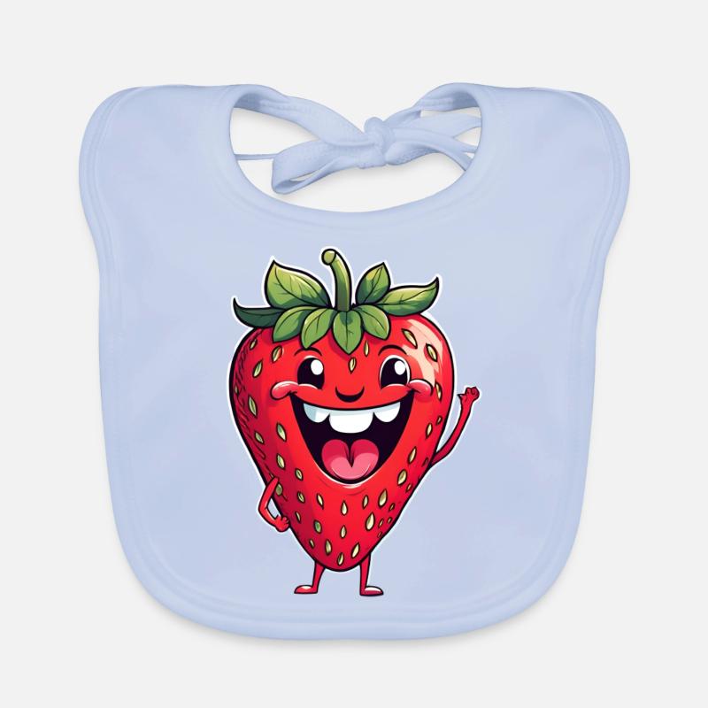 Fraise Bavoir bio Bébé