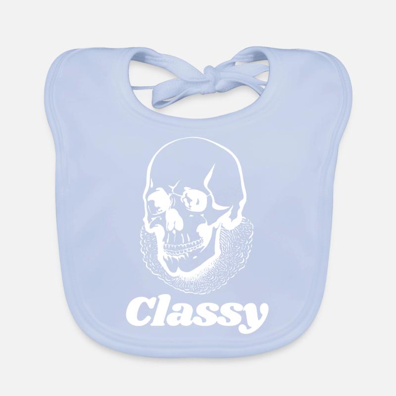 Classy Skull Organic Baby Bibs