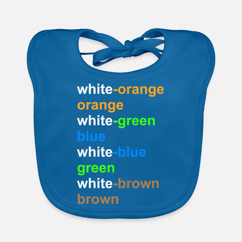 RJ45 Network Technology Color Assignment according to T568B Organic Baby Bibs