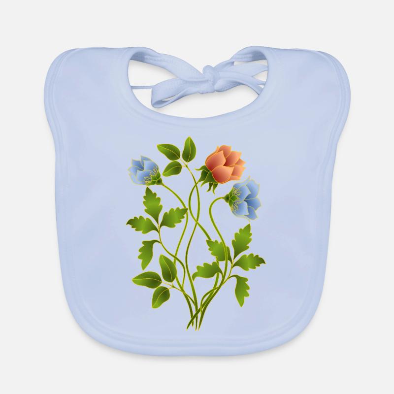 Fleur Bavoir bio Bébé