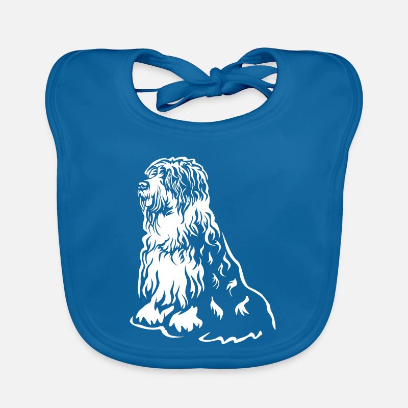 Bobtail « Black Edition » - Bavoir bio Bébé - bleu paon