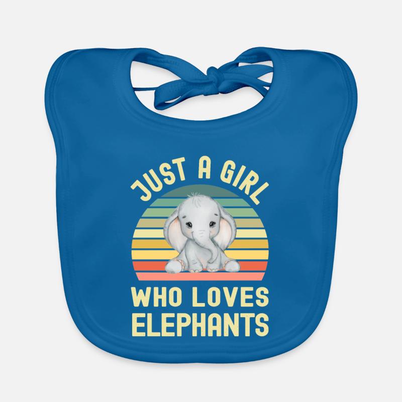 Éléphants éléphants Bavoir bio Bébé