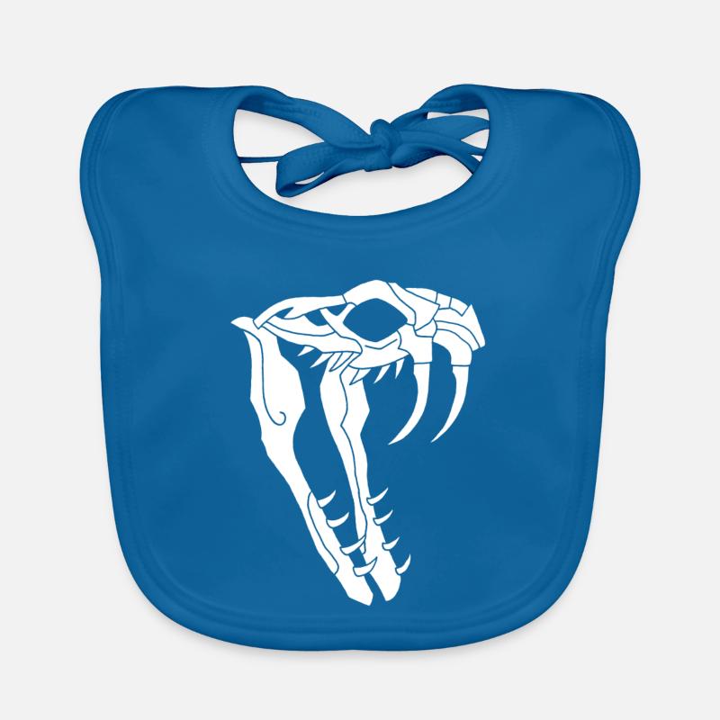 Crâne de serpent Bavoir bio Bébé