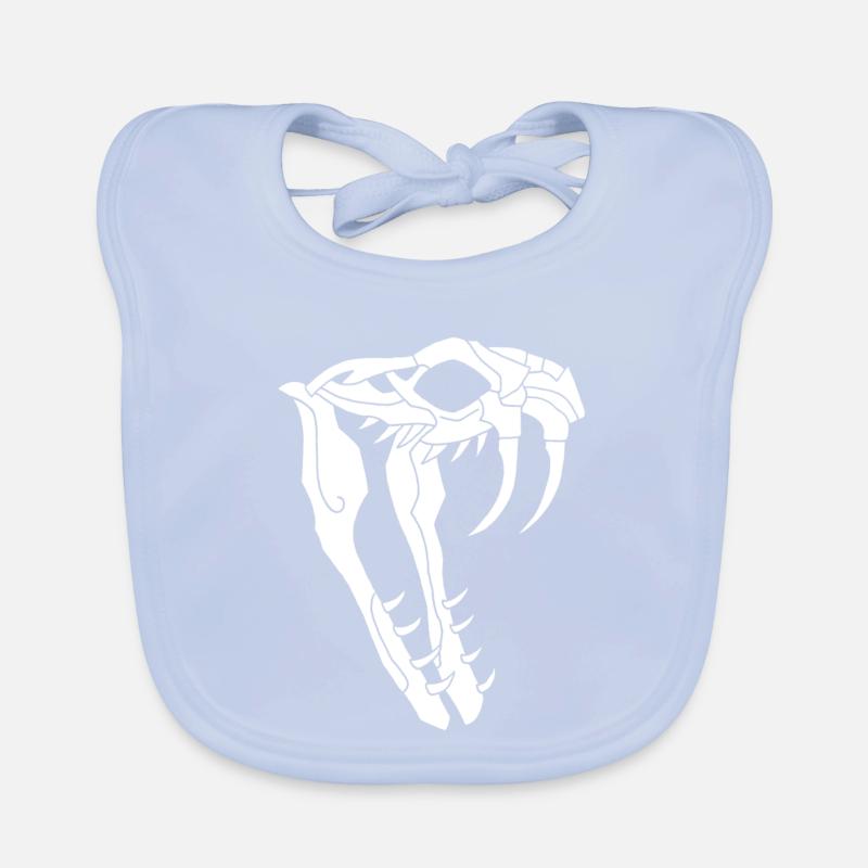 Crâne de serpent Bavoir bio Bébé