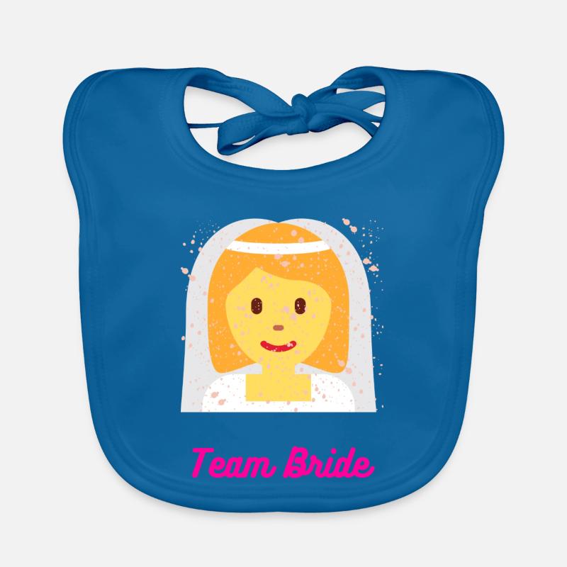 Team Bride - Bachelor Party Bride Organic Baby Bibs