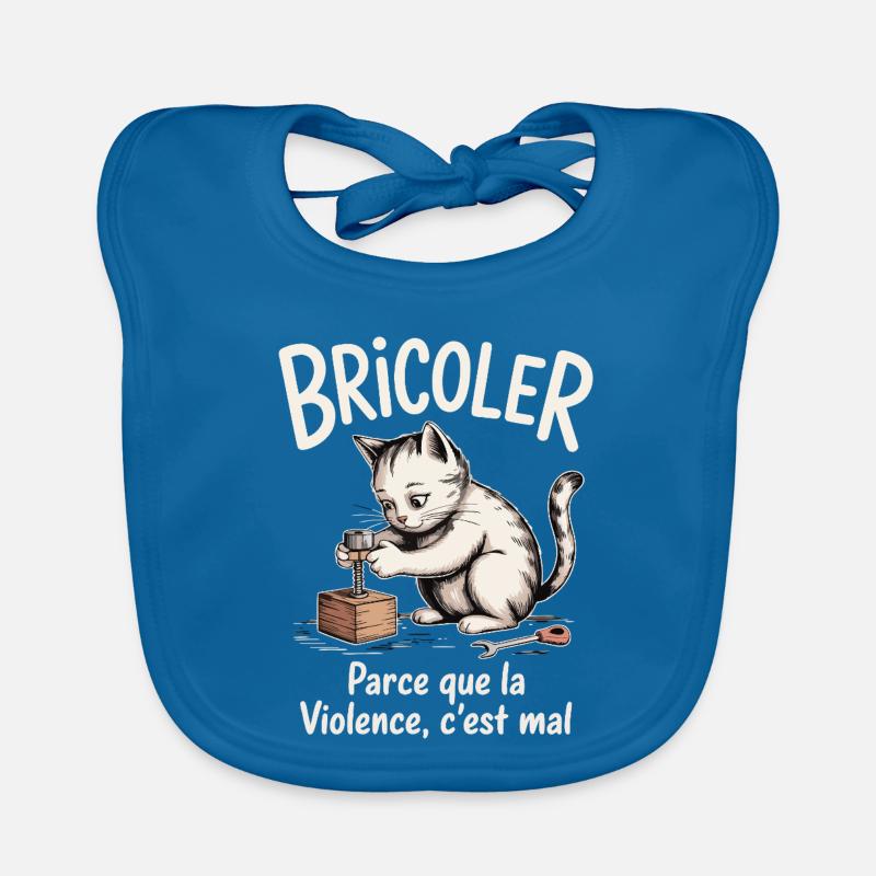 Bricoler, parce que la violence c’est mal Bavoir bio Bébé