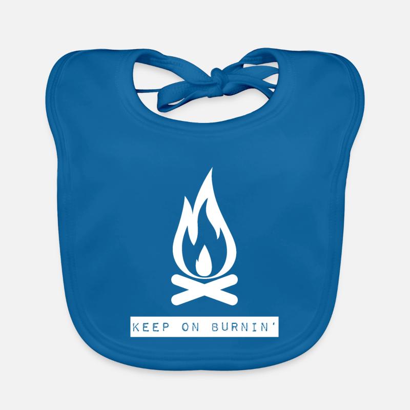 Keep on burnin '- Cozy campfire Organic Baby Bibs